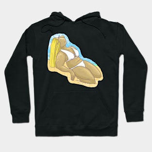 Sitting on the Beach Hoodie